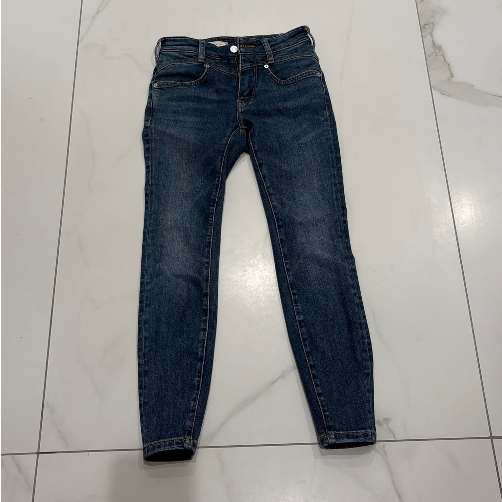 PILCRO AND THE LETTERPRESS High Rise Skinny Blue Women's Jeans Size 25